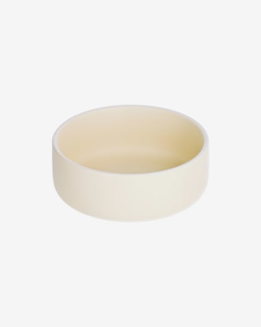 Roperta large porcelain bowl in beige