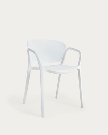 Ania stackable white garden chair
