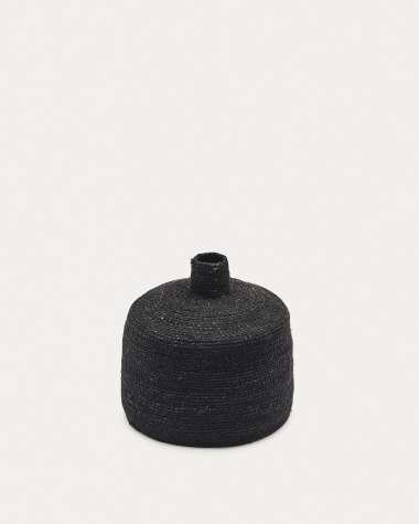 Vase Salinas en fibres naturelles, finition naturelle 20 cm