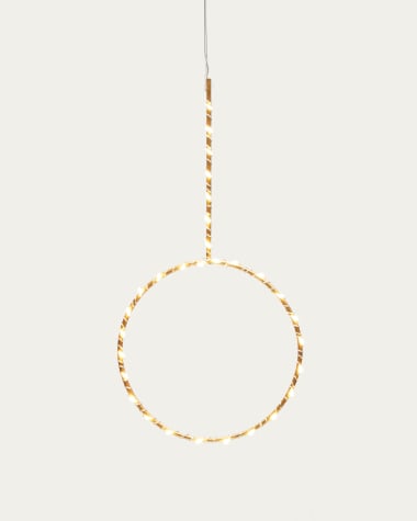 Tamane fairy light wreath, Ø 17 cm