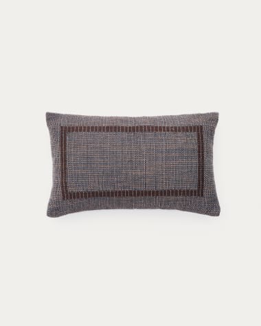 Cushion cover Narelle 100% PET blue 30 x 50 cm