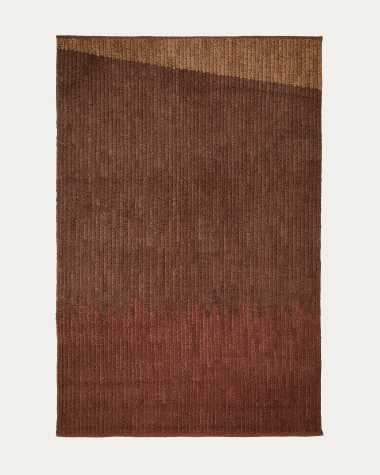 Mandi terracotta jute rug 200 x 300cm