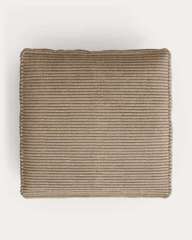 Blok cushion thick taupe corduroy 60 x 60 cm