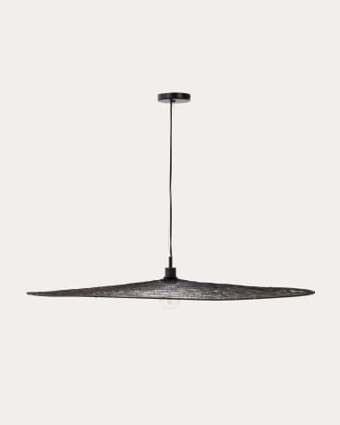 Makai metal ceiling lamp with black finish Ø 100 cm Australia adaptor
