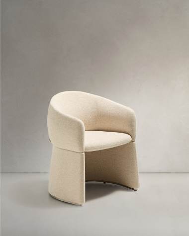 Bosca stoel in beige chenille