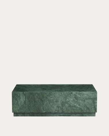 Sorein coffee table in green marble 100 x 50 cm