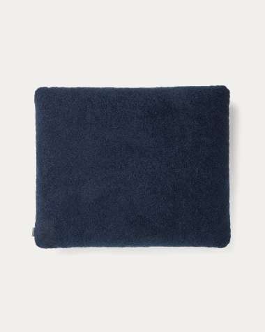 Martina navy blue bouclé cushion 60 x 52 cm