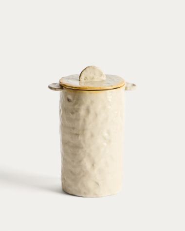 Belor white ceramic pot 22cm