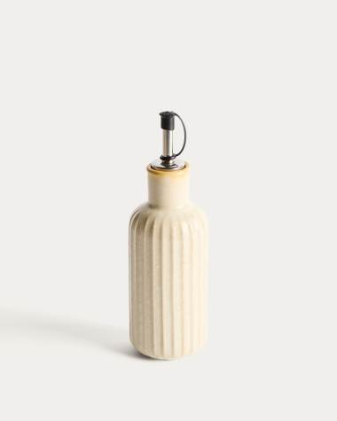 Belor white ceramic oil cruet