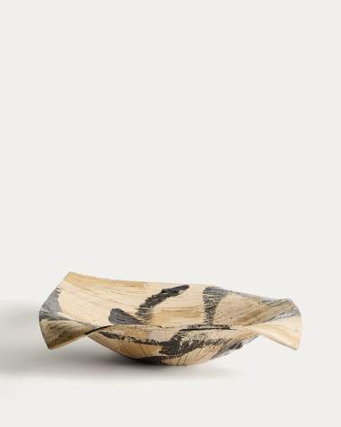 Dirva brown ceramic centrepiece 40 x 51cm