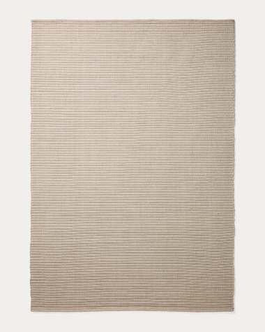 Ardelia ecru synthetic fibre rug 160 x 230cm