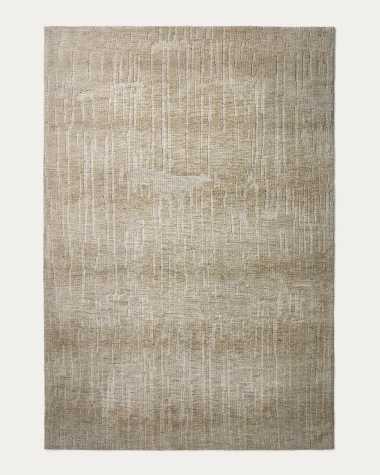 Eriana green cotton blend rug 200 x 300cm