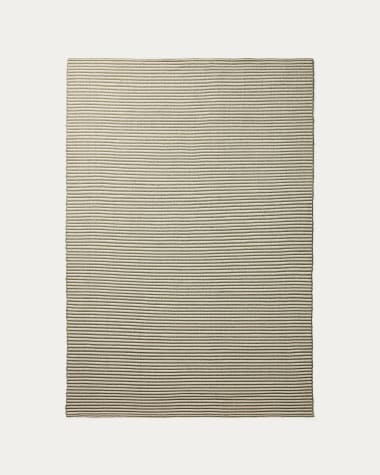 Ardelia green and beige synthetic fibre rug 160 x 230cm