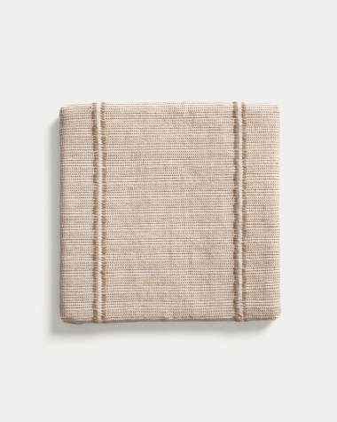 Stuhlkissen Drati aus 100 % PET beige 40 x 40 cm