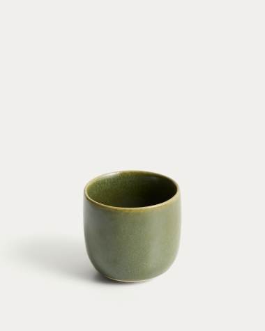 Uilo green ceramic mug