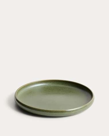 Uilo green ceramic dessert plate