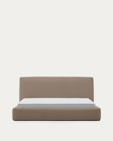 Blok brown bed with removable cover for 180 x 200cm mattress FSC Mix Credit