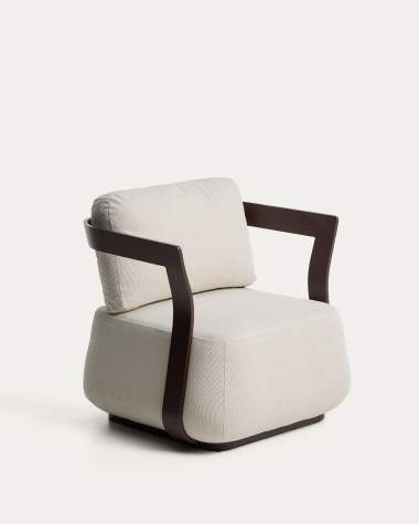 Fauteuil d’extérieur Tamaris en aluminium marron