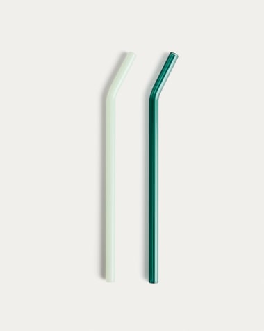 Micla set of 6 glass straws 10.5 cm