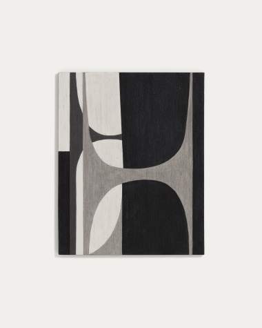 Onure black and white abstract picture 80 x 100cm