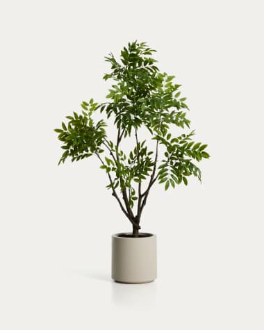 Artificial Rhus tree with white pot 185cm