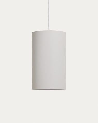 Abat-jour pour plafonnier Niani en coton couleur ivoire Ø 30 cm