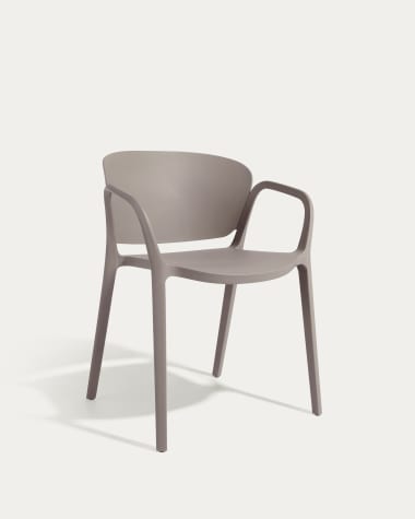 Ania stackable brown garden chair
