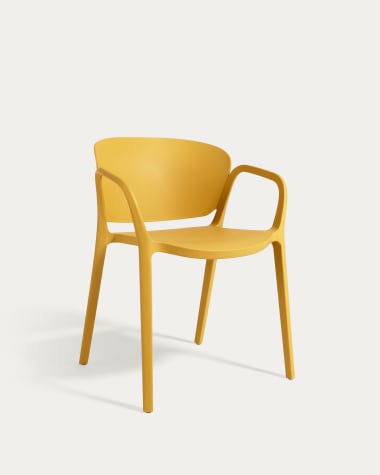 Ania stackable yellow garden chair
