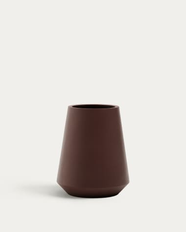 Calun maroon cement planter Ø 50cm