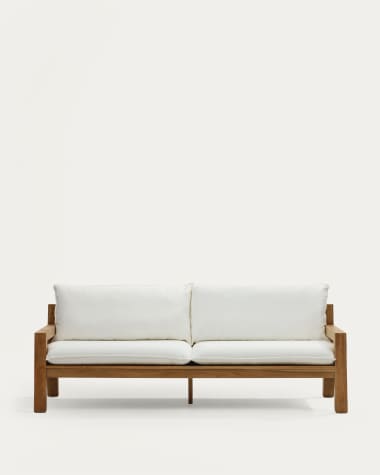 Forcanera 3-Sitzer-Sofa aus massivem Teakholz 211 cm