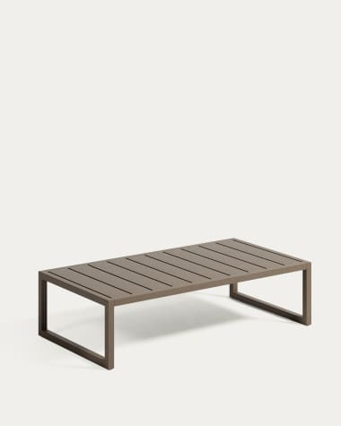 Comova 100% outdoor coffee table made from green aluminium, 60 x 114 cm