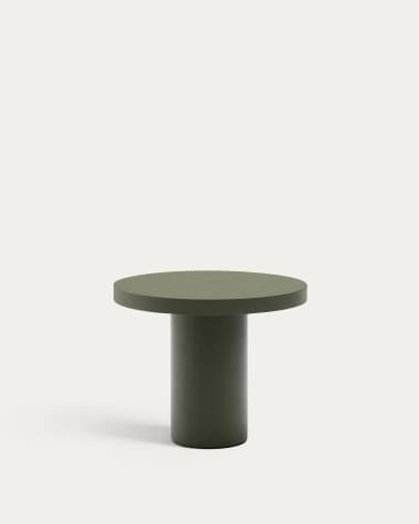 Aiguablava green cement round table Ø90cm