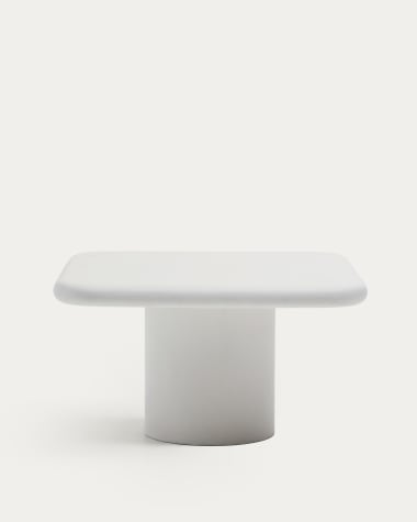 Addaia white cement table 135 x 135cm