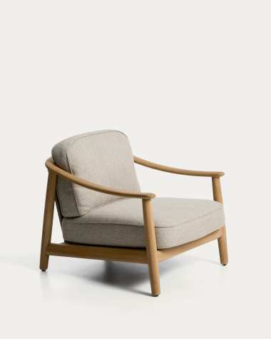 Elunda outdoor armchair in solid teak wood FSC 100%