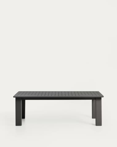 Livorno extendable table in graphite aluminium 233(350) x 100 cm