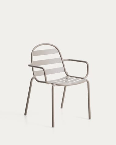 Cadira apilable d’exterior Joncols d’alumini amb acabat pintat talp