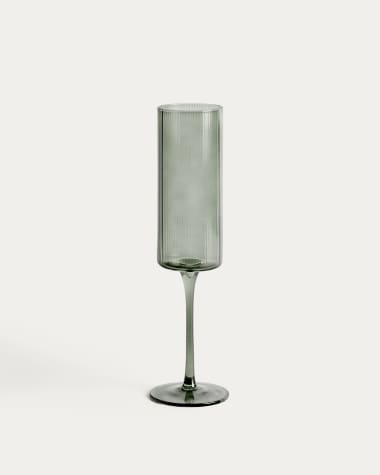 Eluria green champagne glass, 24.5 cl