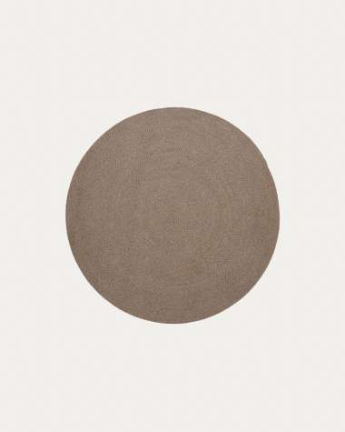 Rug Despas in synthetic fibers beige Ø150 cm