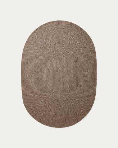 Despas beige synthetic fibre rug 160 x 230cm