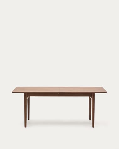 Lenon extendable table in natural FSC Mix Credit solid oak wood