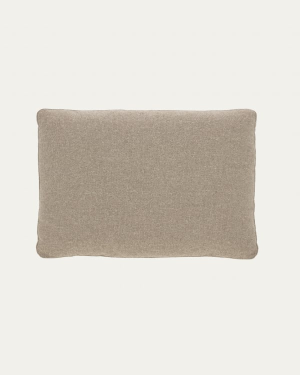 Blok brown chenille cushion 60 x 60cm