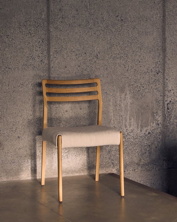 Cover for the Cudia chair in beige chenille
