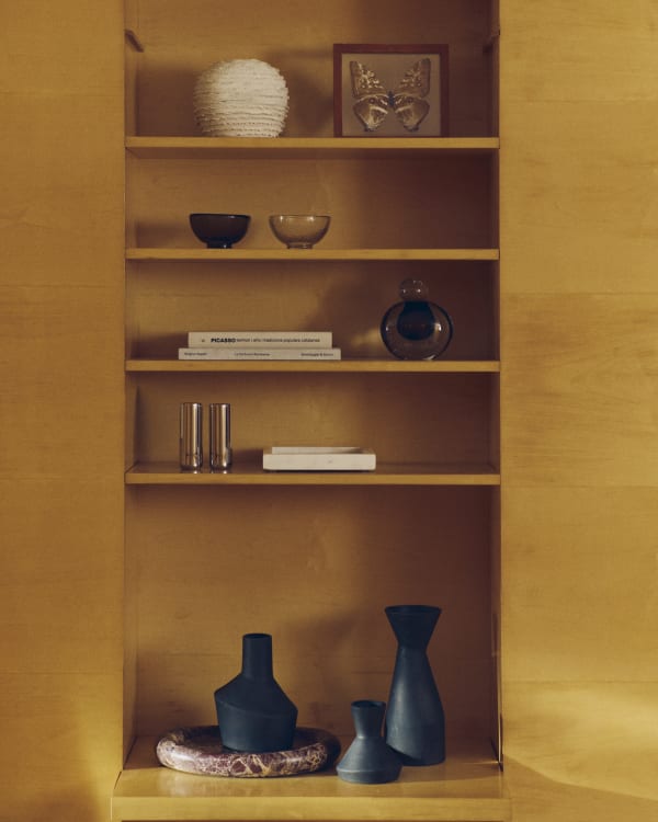 Zestaw Dunari 3 czarnych wazonów z terakoty Ø 10,2 cm / Ø 14 cm / Ø 10 cm