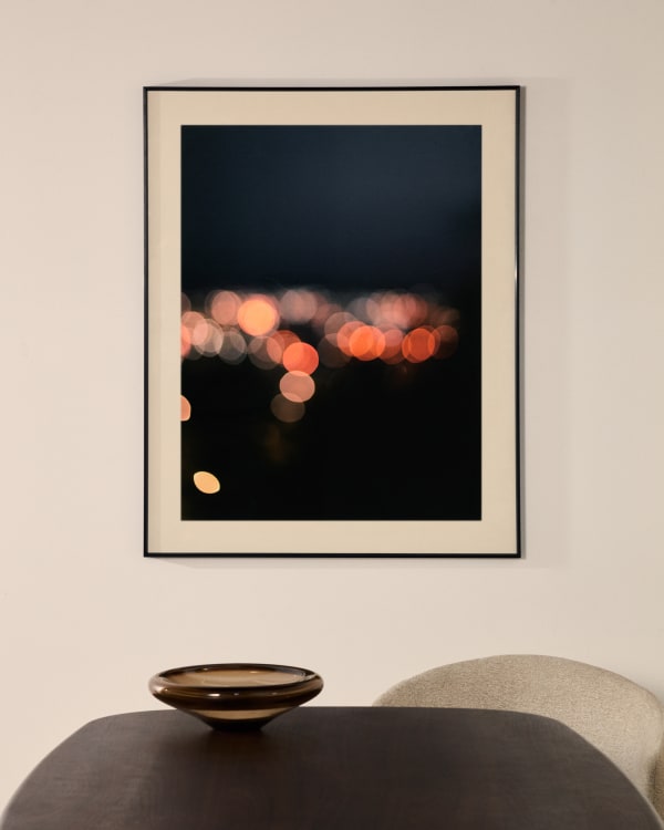 Zavira picture with photograph of Barcelona lights 80 x 100cm