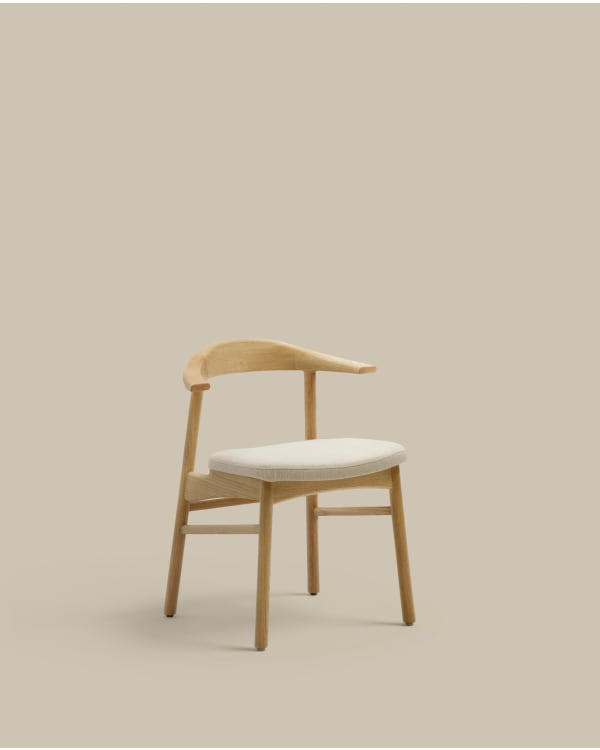 Cover for the Timons chair in beige chenille