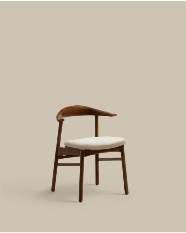 Cover for the Timons chair in beige chenille