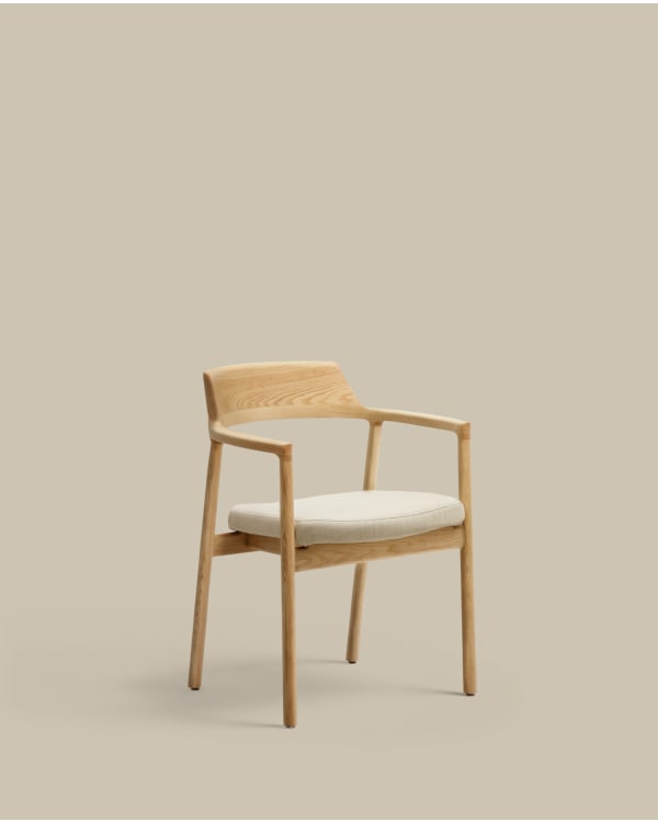 Cover for the Alocs chair in beige chenille