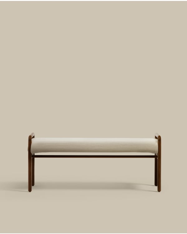 Cover for the Macaret bench in beige chenille