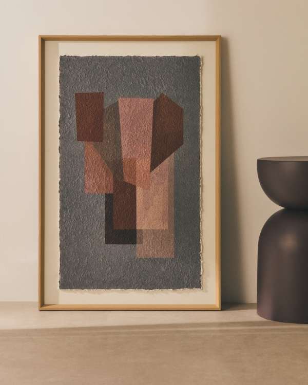 Veluni multicoloured recycled paper picture 60 x 90cm