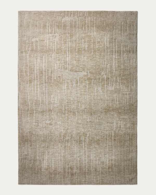 Eriana green cotton blend rug 200 x 300cm